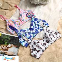 03 Piece Multi Color Printed Stretchable Bra For Girls